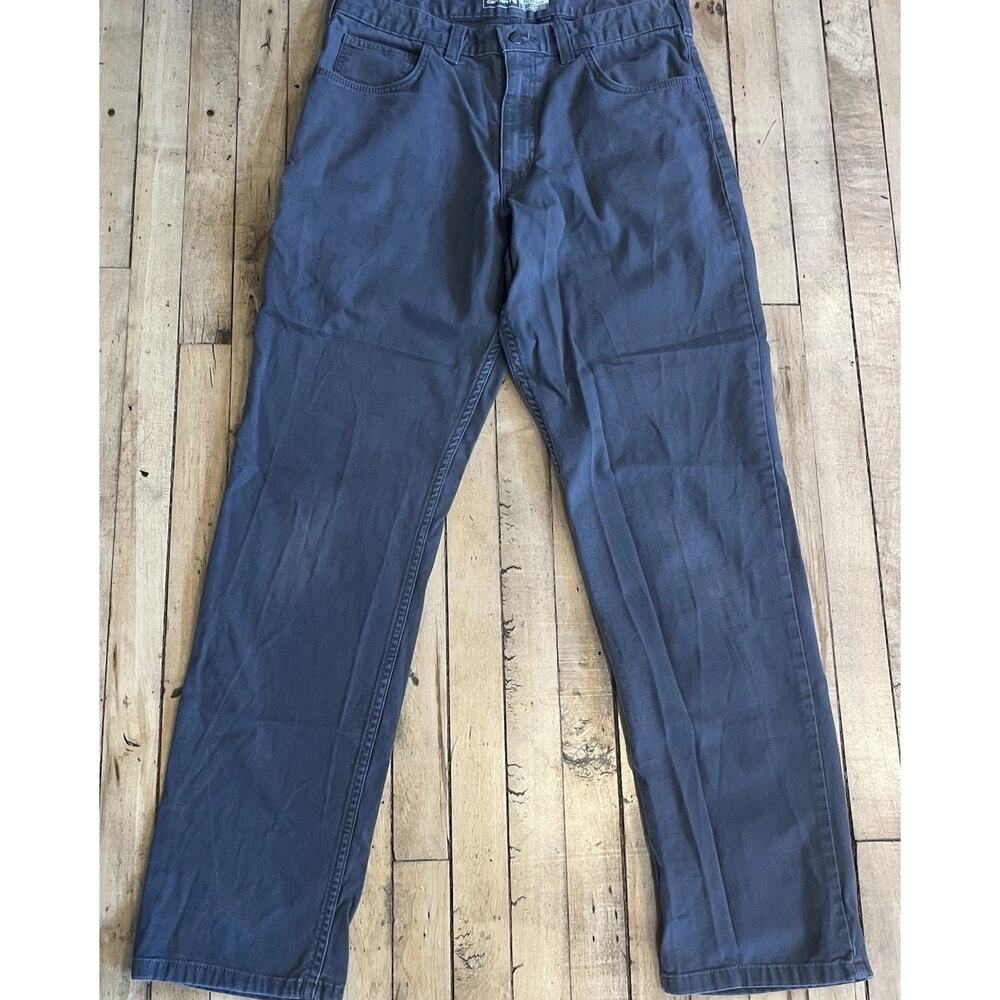 Carhartt Relaxed Fit Work Pants 34x34 Gray Canvas Utility